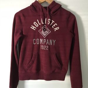 Hollister maroon hoodie size XS